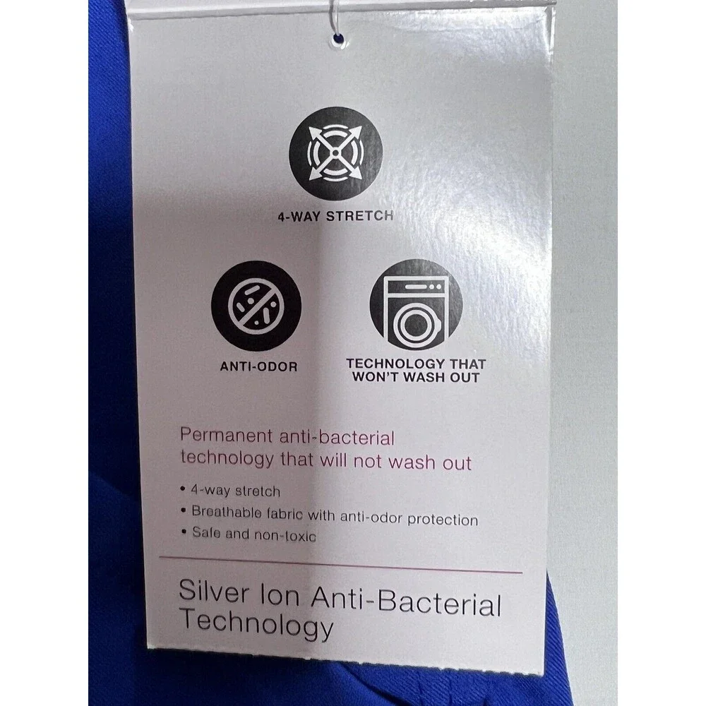 NWT ClimateRight by CuddlDuds Womens Plus Scrub Jogger Sz Small Metro Blue - Picture 13 of 16